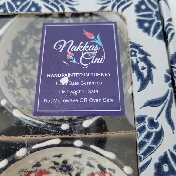 Set of 6 Dipping Ceramic Bowls Handpainted Made in Turkey - - Picture 7 of 10